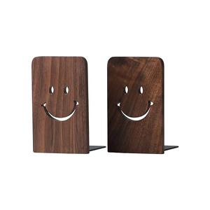 Serre-livres antidérapants en bois mignons simples de matériel de haute qualité tenant des livres pour des étagères de maison de <span class=keywords><strong>bureau</strong></span> - Product Image 1