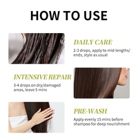 Minyak Shea Butter untuk Rambut Anti-Kusut, Minyak Zaitun, Minyak Jojoba, Vitamin E, Minyak Esensial Perawatan Rambut untuk Rambut Bercabang