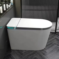 YF 2026 Toilette intelligente de luxe haut de gamme avec télécommande, double chasse automatique, capteur de pied, bidet monobloc en céramique
