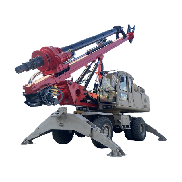 Yahe Heavy Industry DR-210 High-Torque Fully Hydraulic Gear PLC Wheel Rotary Drilling Rig 30m Drilling Depth Construction