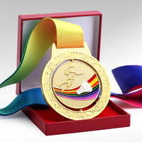 Médaille générale personnalisé bronze argent/or, plateau de badminton, de champion de basket-ball, jeu scolaire