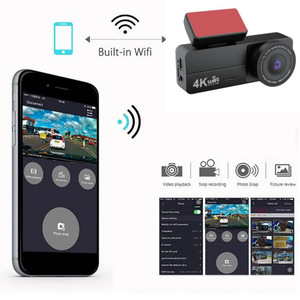 กล้องติดรถยนต์ WiFi ความละเอียด 2160P มุมกว้าง 150 องศา พร้อมระบบมองเห็นในเวลากลางคืนแบบ Super Night Vision และระบบบันทึกภาพขณะจอดรถตลอด 24 <span class=keywords><strong>ช</strong></span>ั่วโมง - Product Image 4