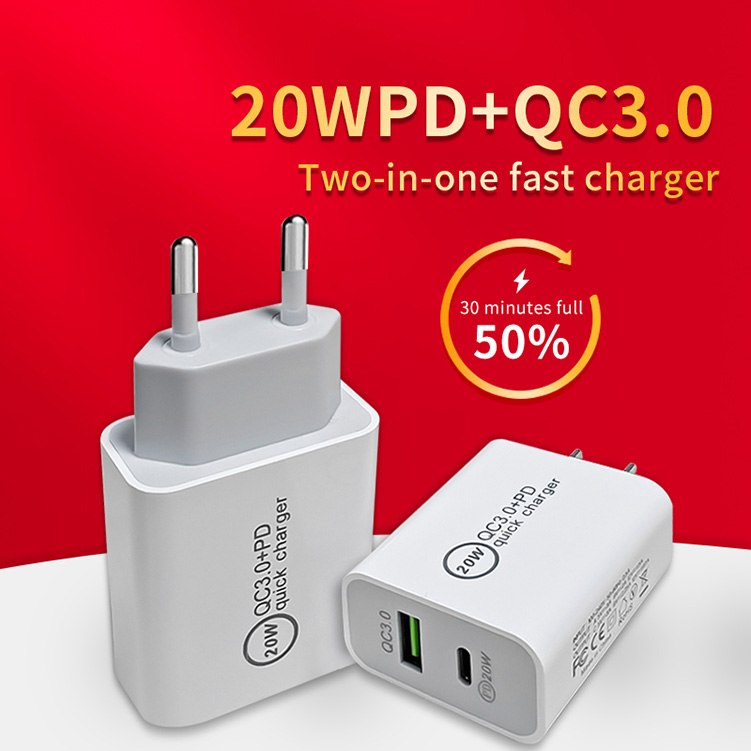 Wholesale USB Type C 18W 20W PD Charger Wall Charger for iPhone 11 pro Charge Adapter