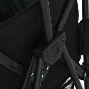 Chariot de rangement extérieur pliable personnalisé en usine, portable, avec sangle en tissu Oxford PP en fer et poignée télescopique - Product Image 3