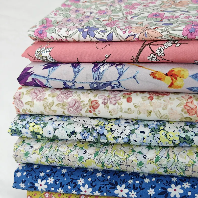100% Cotton fabric Poplin Liberty London Lawn fabric Cotton Printed Fabric For Clothing