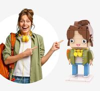 Ensembles de blocs de construction en plastique ABS personnalisables avec photo, mini figurines, jouets DIY pour cadeau, livraison directe