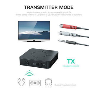 Transmisor receptor Bluetooth 5,0, adaptador de Audio inalámbrico 2 en 1 para coche, llamadas manos libres, USB de 3,5mm - Product Image 4