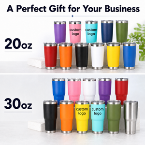 Custom Stainless Steel <b>Double</b> <b>Wall</b> Vacuum Insulated Tumbler 20oz/30oz 12-24hr Thermal Insulation BPA Free Lid Travel Coffee <b>Mug</b> - Product Image 2