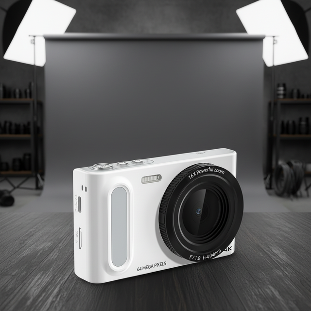 Compact 4K Stabilized Digital Camera OEM ODM 7.1x-16x Optical Zoom-Portable Mini Vlog Camera for OEM Branding
