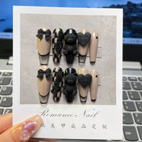 Ongles press-on réutilisables de haute qualité, faciles à appliquer, faux ongles à couverture complète, fournisseur vérifié