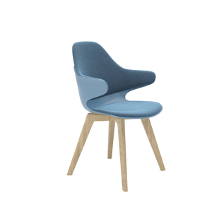 Silla de restaurante de madera de diseño moderno con tapicería para comedor, sala de estar, hogar, Bar, Material PP para cafetería, restaurante, cafetería - Product Image 3