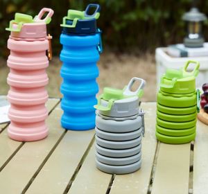 Bouteille d'eau portable pliable de 16 oz pour le sport et les voyages, réutilisable - Product Image 3