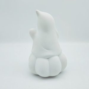 Figurine en céramique non peinte avec motif fantôme et citrouille, avec kit de peinture et lumière, pour décoration intérieure, cadeaux DIY pour enfants, Halloween - Product Image 5