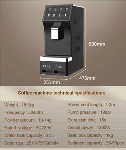2026 New Style 19Bar Pump Commercial One Touch Full Automatic Programmable Espresso Coffee Maker Bean to Cup - Product Image 5
