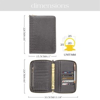 Hongbo Best Seller A6 Reliure À Anneaux Lilas Marron Gris Vert Crocodile En Cuir Fermeture Éclair Argent Budget Insertion Sacs Disponibles