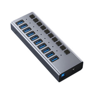 11-Cổng USB 3.1 C Hub 48W <span class=keywords><strong>Power</strong></span> Adapter Expander Với Truyền Dữ Liệu Hợp Kim Nhôm Máy Tính Xách Tay Phụ Kiện Cổ Phiếu Có Sẵn - Product Image 1