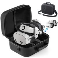 Étui portable personnalisable en EVA pour casque VR, avec fermeture éclair, design simple, résistant à l'eau, pour sac de protection de jeu
