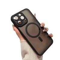 Coque de téléphone magnétique populaire, effet mat givré, anti-traces de doigts pour iPhone 18 17 16 15 14 13 12 11 Pro Max