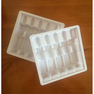 Fourniture d'emballages sous blister pour 10 ml x 5 flacons d'injection aqueuse, plateau intérieur en plastique pour l'emballage des ampoules. - Product Image 2
