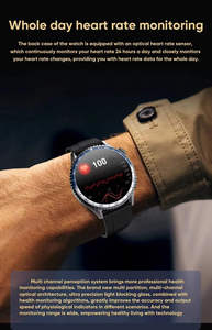 Montre de sport MT900 ECG PPG avec écran bleu, éclairage flash, SOS, avertissement de course nocturne, surveillance de la température corporelle, du sommeil et de la fréquence cardiaque - Product Image 3