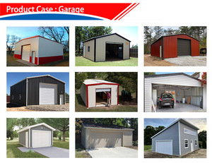 Nhà để xe đúc sẵn nhà kho thép nhẹ hội thảo Kết Cấu Thép hiện đại tấm thép + Bảng điều khiển bánh sandwich nhà để xe & nhà kho - Product Image 6