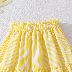 Abbigliamento <span class=keywords><strong>Donna</strong></span> e Bambina Primavera Estate 2026 Nuova Giacca Casual a Righe con Maniche Volanti Traspirante <span class=keywords><strong>per</strong></span> Ragazze 7-9 Anni - Product Image 6