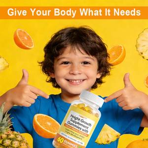 סוכריות גומי לגדילת גובה לילדים עם סידן, ויטמין D3, K2 ואבץ, תוסף תזונה טבעי לשיפור צפיפות העצם - Product Image 5