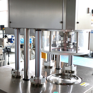 O plástico semi automático enlatado do alimento secado pode aspirar a lavagem do enchimento do nitrogênio pode a máquina do nitrogênio do aferidor - Product Image 6