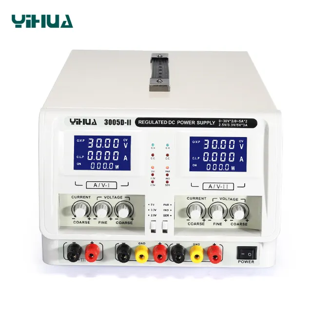 YIHUA 3005D השני 110 V/220 V DC אספקת חשמל כפולה פלט מתח רגיל