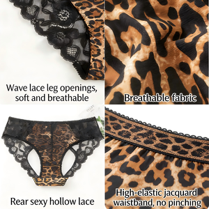 Slip da Donna di Alta Qualità con Stampa Leopardata, Vita Alta Elasticizzata, Sexy, Antistatici e Traspiranti - Product Image 3