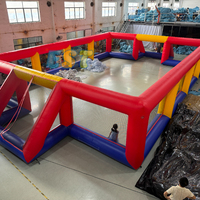 Terrain de football commercial en PVC, arène gonflable de football avec ballons pare-chocs pour le corps humain, ballons Zorb pour enfants et adultes