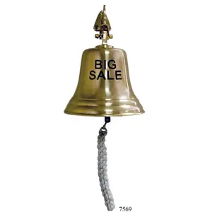 Brass Ship Bell BIG SALE Engraved 7569 nautical bell wall mount brass ship bells suppliers India