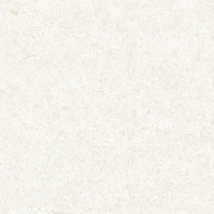 Carreaux de porcelaine polis de couleur blanche, 60x60 80x80 avec design de luxe