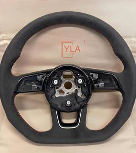 Volant en cuir en fibre de carbone personnalisé pour <span class=keywords><strong>Audi</strong></span> A1 A3 A4 A5 A6 A7 <span class=keywords><strong>RS</strong></span> R8 RS3 C7 Q5 Q7 S3 8V B8 B9 S4 Q3 <span class=keywords><strong>TT</strong></span> Universal Fit - Product Image 6