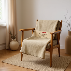 Tessuto in Lino ILAN 100x80cm Colore Naturale per Arredamento Casa - Product Image 2