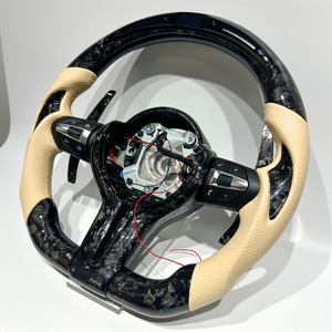 Volant en fibre de carbone forgé adapté aux <span class=keywords><strong>BMW</strong></span> E90 E91 E93 <span class=keywords><strong>E80</strong></span> F18 F35 F22 F80 F10 F30 M2 M3 M4 M5 M6 - Product Image 4