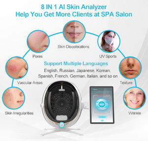 Smart Mirror Wood Lamp Face Scanner <span class=keywords><strong>3D</strong></span> Dermatoscope 8 Spectrum Uv <span class=keywords><strong>Skin</strong></span> Analyzer Machine - Product Image 5