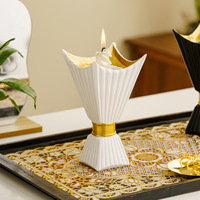 Tempat Lilin Resin Bentuk Cawan Suci Timur Tengah untuk Aromaterapi Arab, Dekorasi Meja Rumah