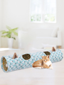 Kedi tüpler için katlanabilir kedi tüneli oyuncaklar dayanıklı tavşan topları kırışık yatak Pet tavşan kedi - Product Image 5