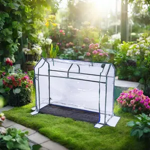Draagbare Kleine Kas Mini Vorstbestendige Regenbestendige Tuin Kweek Tent Huis Voor Zaailingen En Bloemen Tuinieren