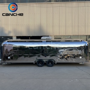 Camión de comida móvil profesional de acero inoxidable a la venta | Remolque de catering totalmente equipado con características de cocina personalizables - Product Image 2