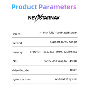 Navegación Android 15 de 7 pulgadas dedicada a <span class=keywords><strong>Toyota</strong></span>, compatible con modelos como Corolla, Camry, RAV4, Highlander y C-HR. - Product Image 5