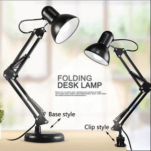 <span class=keywords><strong>Lampe</strong></span> de lecture classique à <span class=keywords><strong>pince</strong></span> traditionnelle avec ampoule E27, <span class=keywords><strong>lampe</strong></span> de bureau LED à cadre métallique pour l'étude - Product Image 6