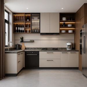 Mueble de Cocina Modular de Madera de Lujo, Moderno, con Gran Capacidad de Almacenamiento, Personalizable, Muebles <span class=keywords><strong>para</strong></span> el Hogar - Product Image 2