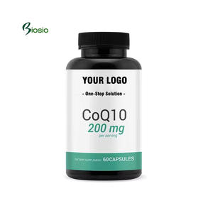 Cápsula de gel suave de ubiquinona CoQ10 personalizada sin gluten sin OGM personalizada de fábrica - Product Image 1