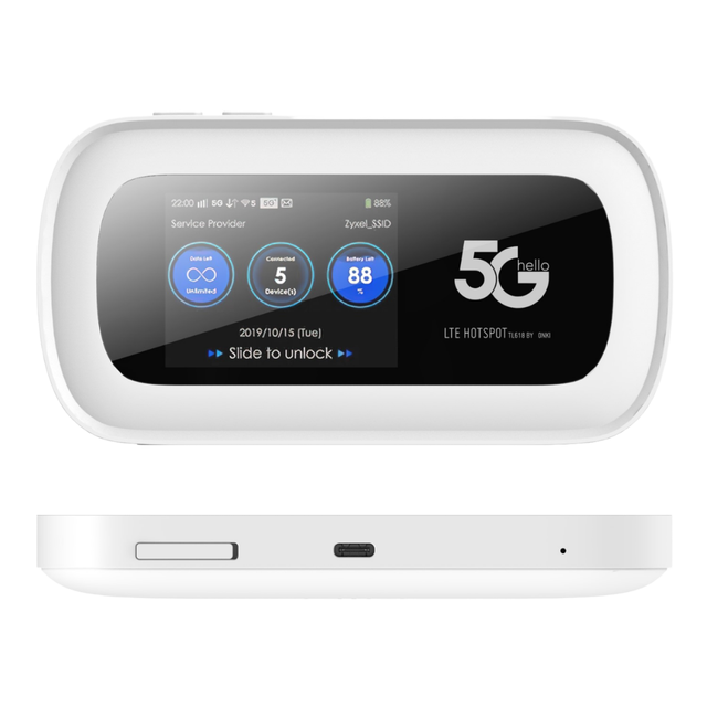 Outdoor Mobile Hotspot Pocket 5G MIFI Mobile Hotspot 4400mAh 10W Portable Low Power Solution