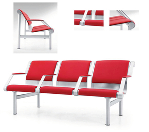 Banco de espera para pasajeros en terminales de aeropuerto, silla multiplaza para estaciones de tren y hospitales - Product Image 1