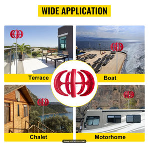 VEVOR 400W 12V Farolas Farola Generador de Turbina Eólica 5 Cuchillas con Controlador - Product Image 4