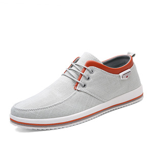 Nuove Sneakers basse con lacci primaverili scarpe Casual da uomo scarpe sportive in tela taglie forti scarpe da uomo - Product Image 1
