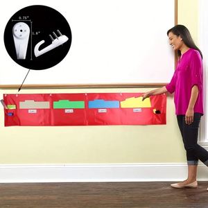 Horizontal Wall-Mounted <b>File</b> <b>Folders</b> Organizer with Hanging Storage Bag for Classroom and Office Use School Supplies - Product Image 2